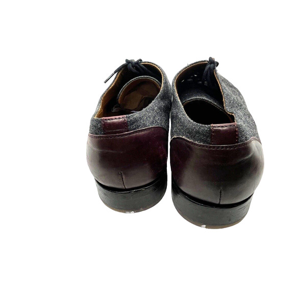TAFT The Jack Shoe Oxfords Gray Oxblood US 9.5 EU 42 Mens  display picture 2